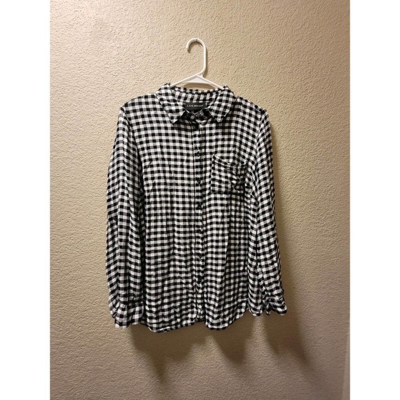 Lane Bryant Plaid Long Sleeve Button Up Size 14/16 - Picture 1 of 5